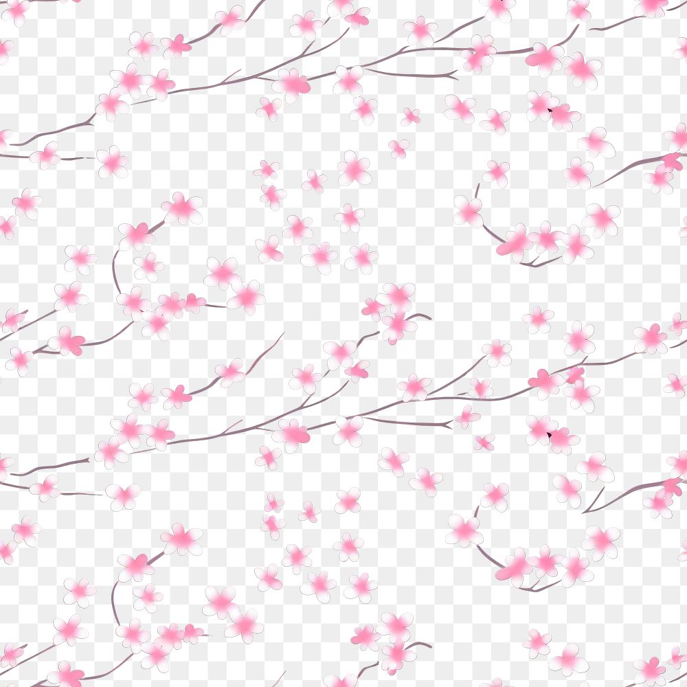 PNG Branchers chinese pink background pattern backgrounds blossom. AI generated Image by rawpixel.