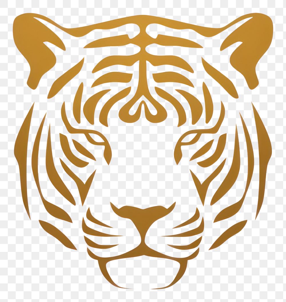 PNG  Tiger icon animal mammal carnivora. AI generated Image by rawpixel.