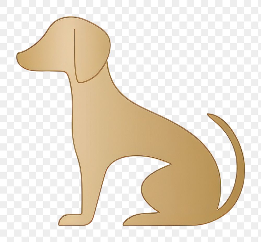 PNG Cute dog icon animal mammal hound. AI generated Image by rawpixel.