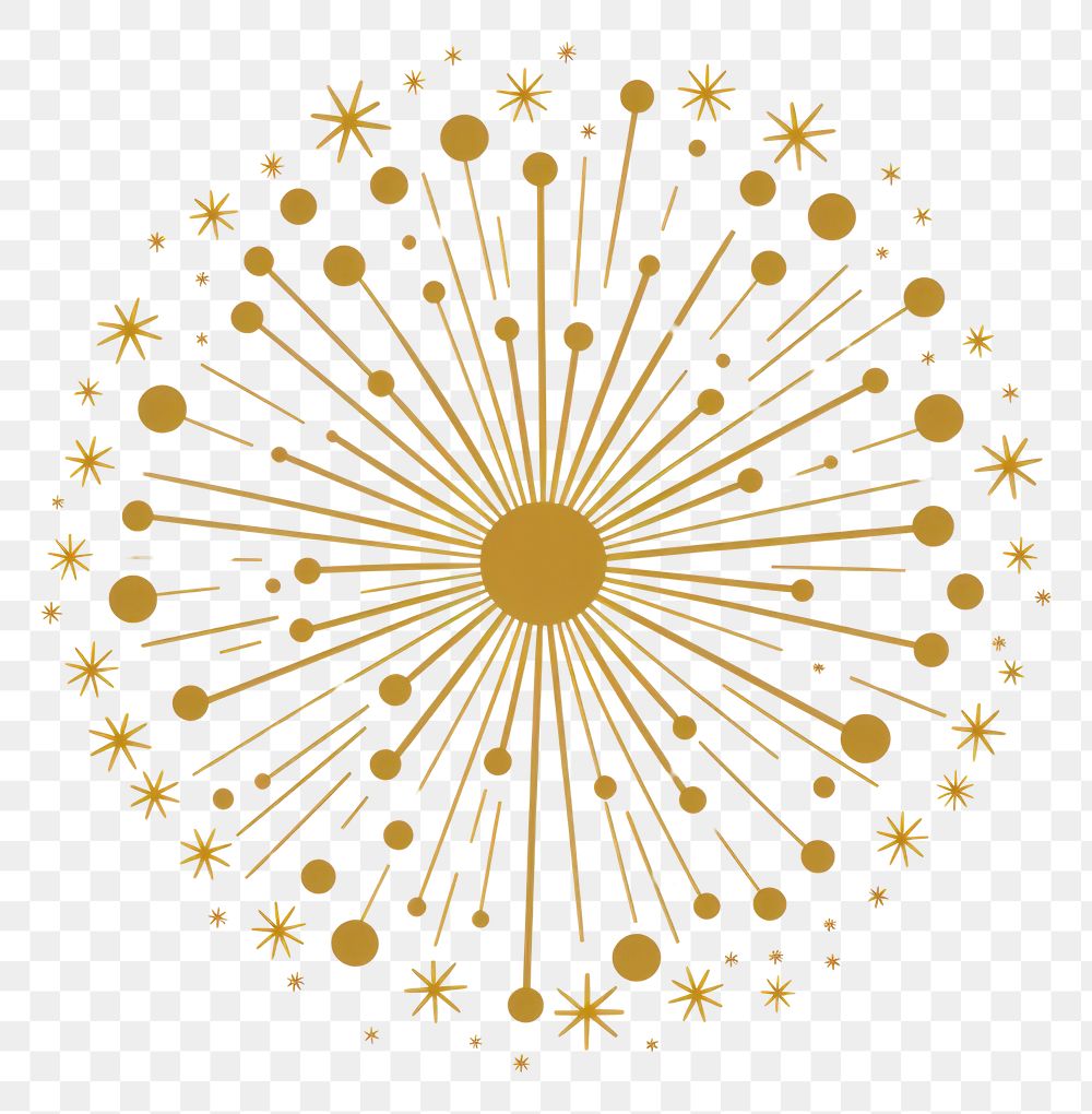 PNG Firework icon fireworks pattern gold. AI generated Image by rawpixel.