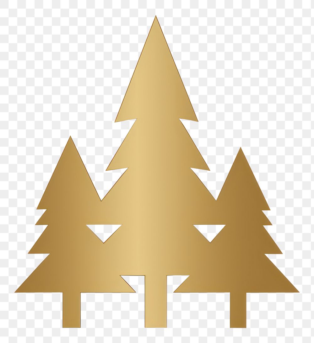 Gold minimal vector illustration of *forest icon*, simple style, isolated on white background --ar 1:1 --style 3xrceGZNxYvHHz