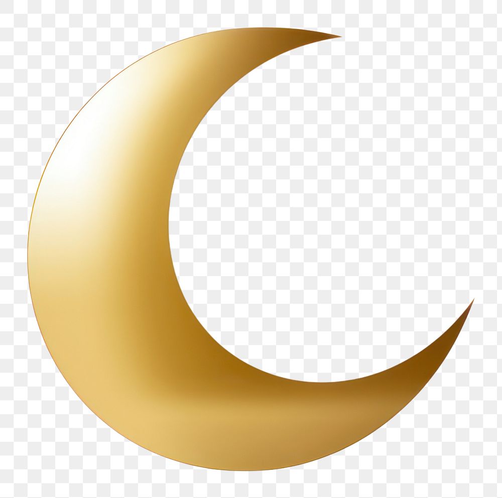 PNG Half-moon icon eclipse night gold. AI generated Image by rawpixel.