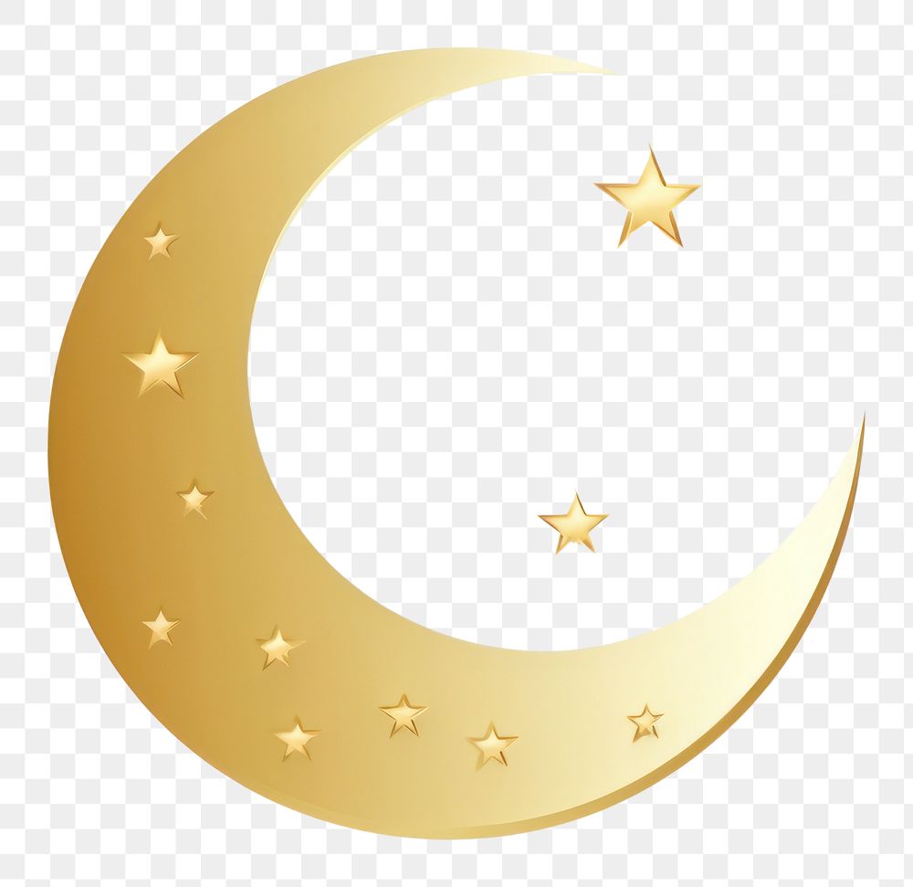 PNG Moon icon gold astronomy night. AI generated Image by rawpixel.