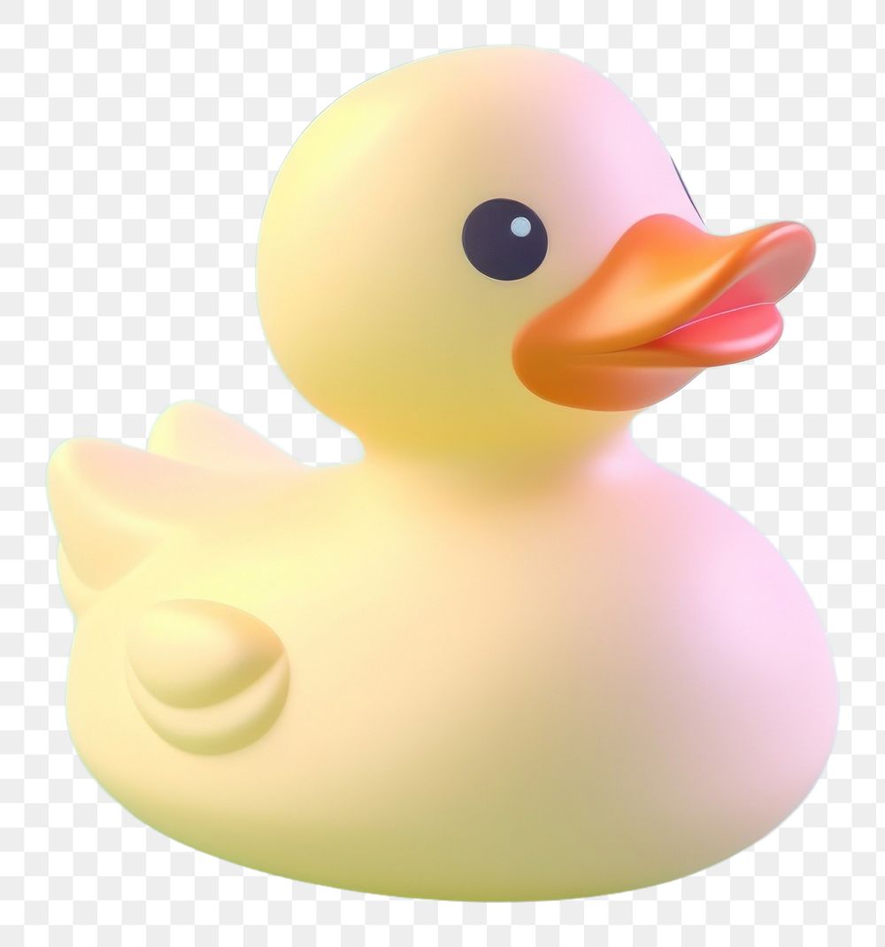 PNG Rubber duckie animal bird cute. AI generated Image by rawpixel.