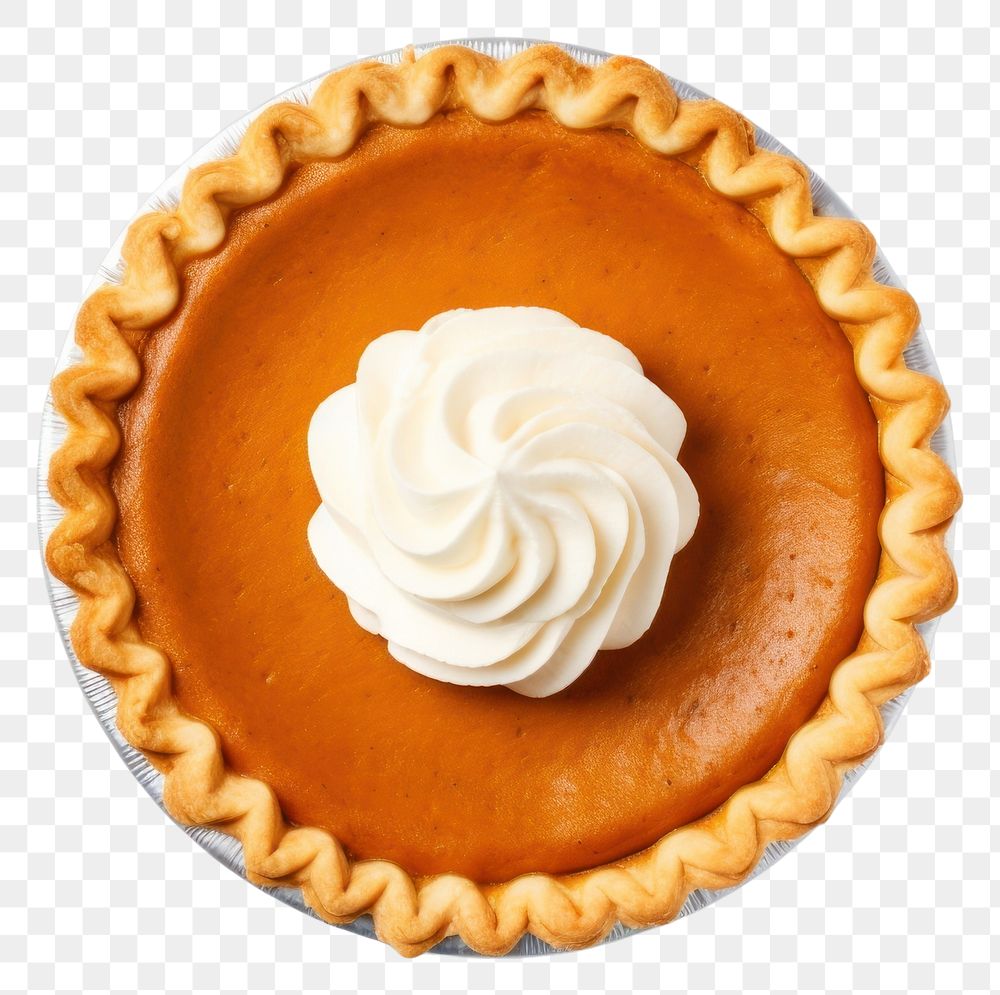 PNG Pumpkin pie dessert cupcake cream. AI generated Image by rawpixel.