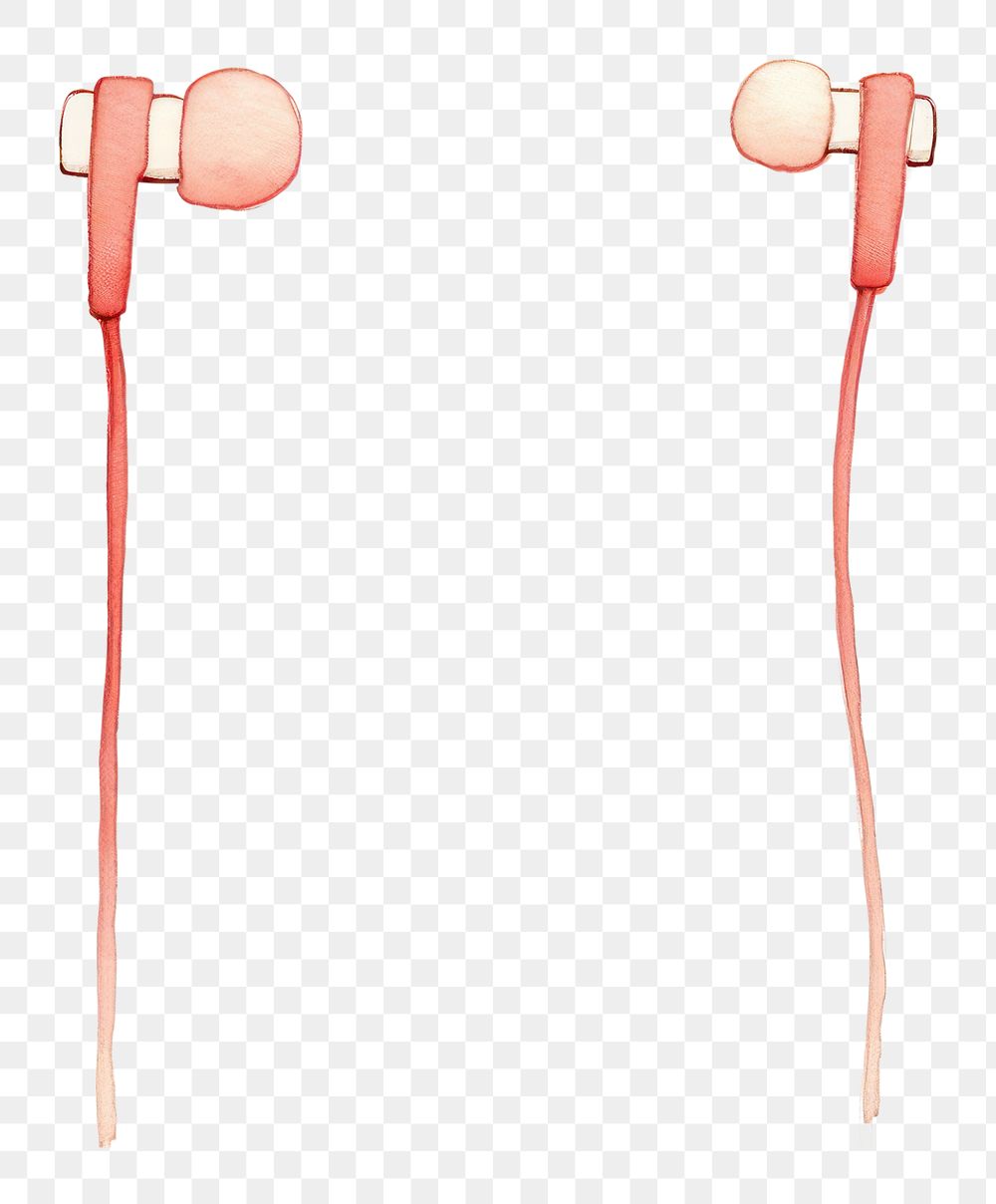 PNG Sign of earphones headphones white background electronics. AI generated Image by rawpixel.
