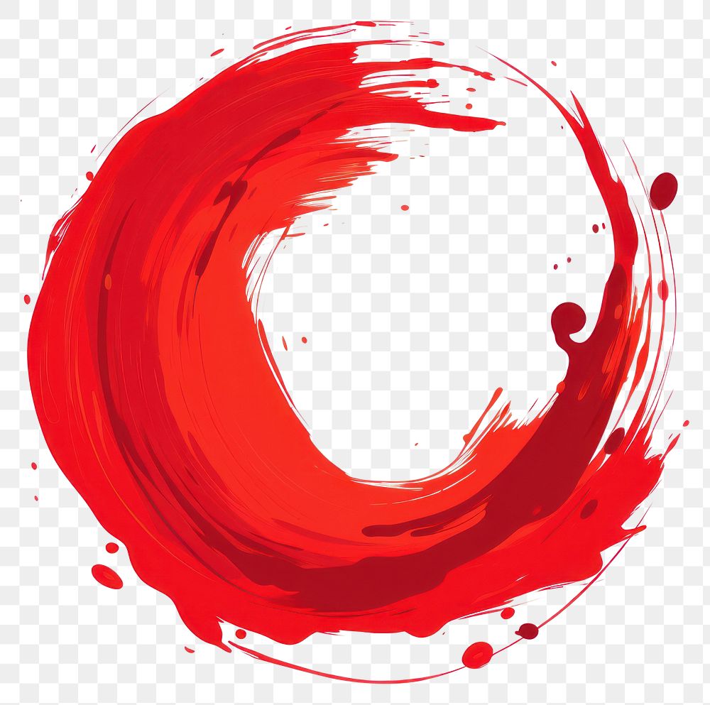 PNG Red circle white background splattered abstract. AI generated Image by rawpixel.