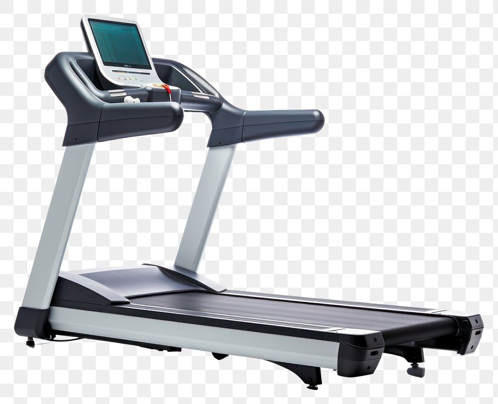 PNG Professional treadmill white background electronics technology. AI generated Image by rawpixel.