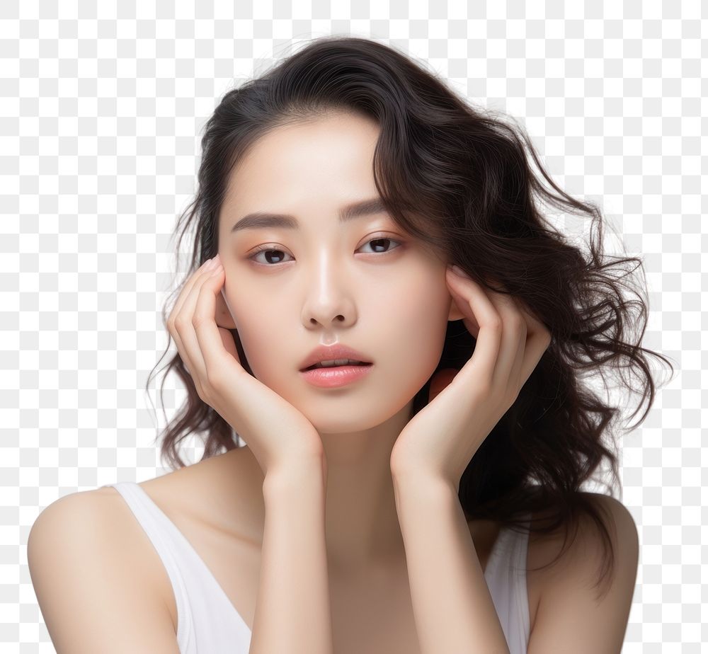 PNG Taiwanese girl portrait skin photo. AI generated Image by rawpixel.