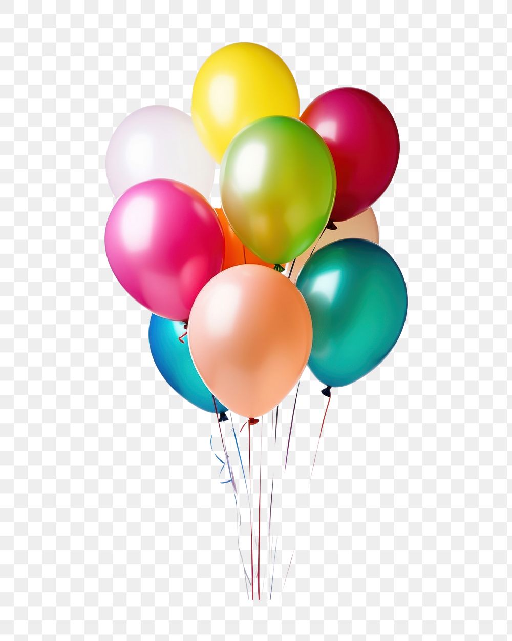 PNG Birthday balloons white background anniversary celebration. AI generated Image by rawpixel.