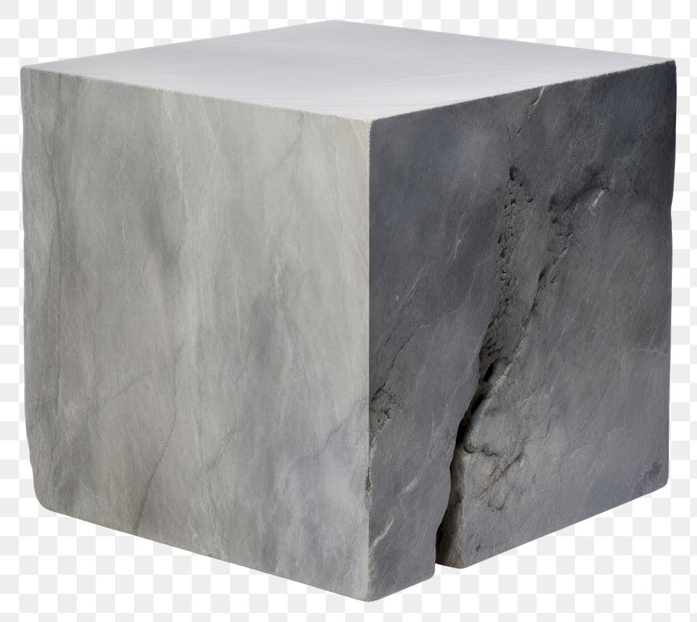 PNG  Cube stone rectangle furniture letterbox. AI generated Image by rawpixel.