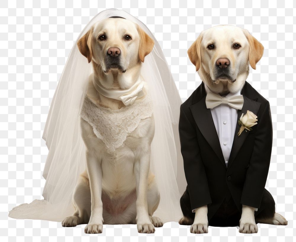PNG Puppy labrador wedding animal mammal. AI generated Image by rawpixel.