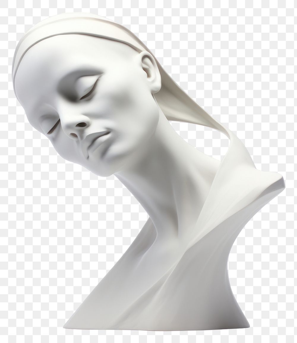 PNG  Sculpture of avant garde statue adult art. AI generated Image by rawpixel.