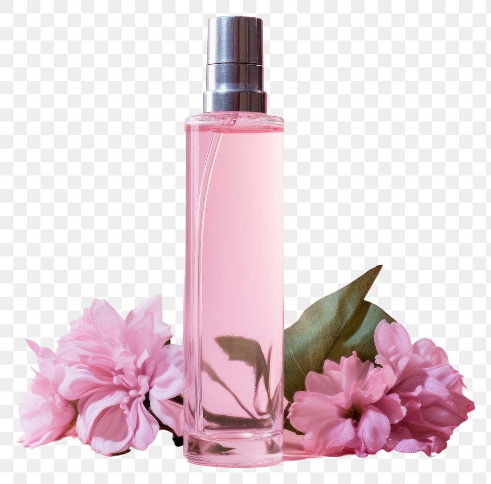 PNG Purfume bottle flower cosmetics perfume. AI generated Image by rawpixel.