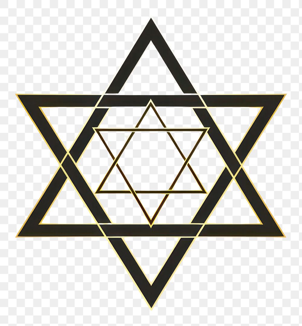 PNG Star of david symbol line gold. AI generated Image by rawpixel.