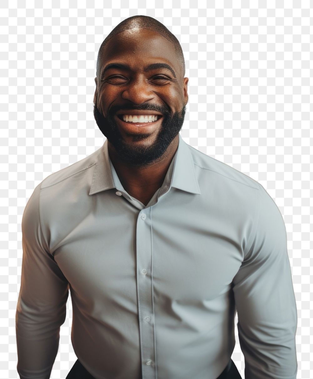 PNG Black adult man party birthday smiling. AI generated Image by rawpixel.