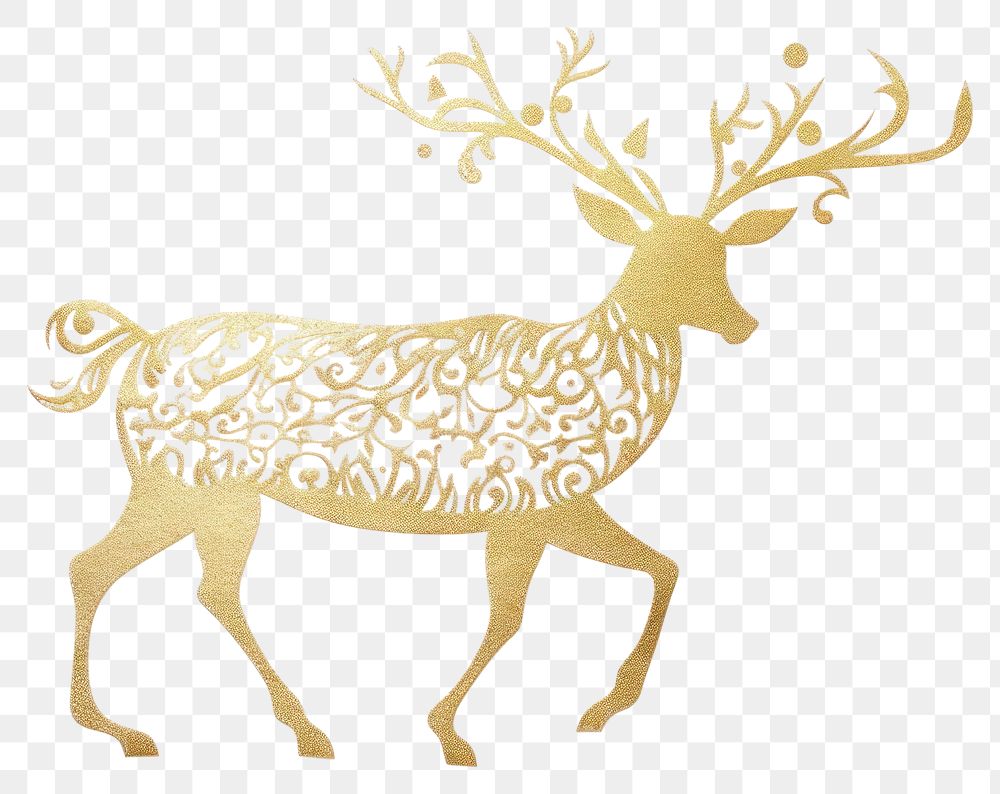 PNG  Deer animal mammal creativity. AI generated Image by rawpixel.