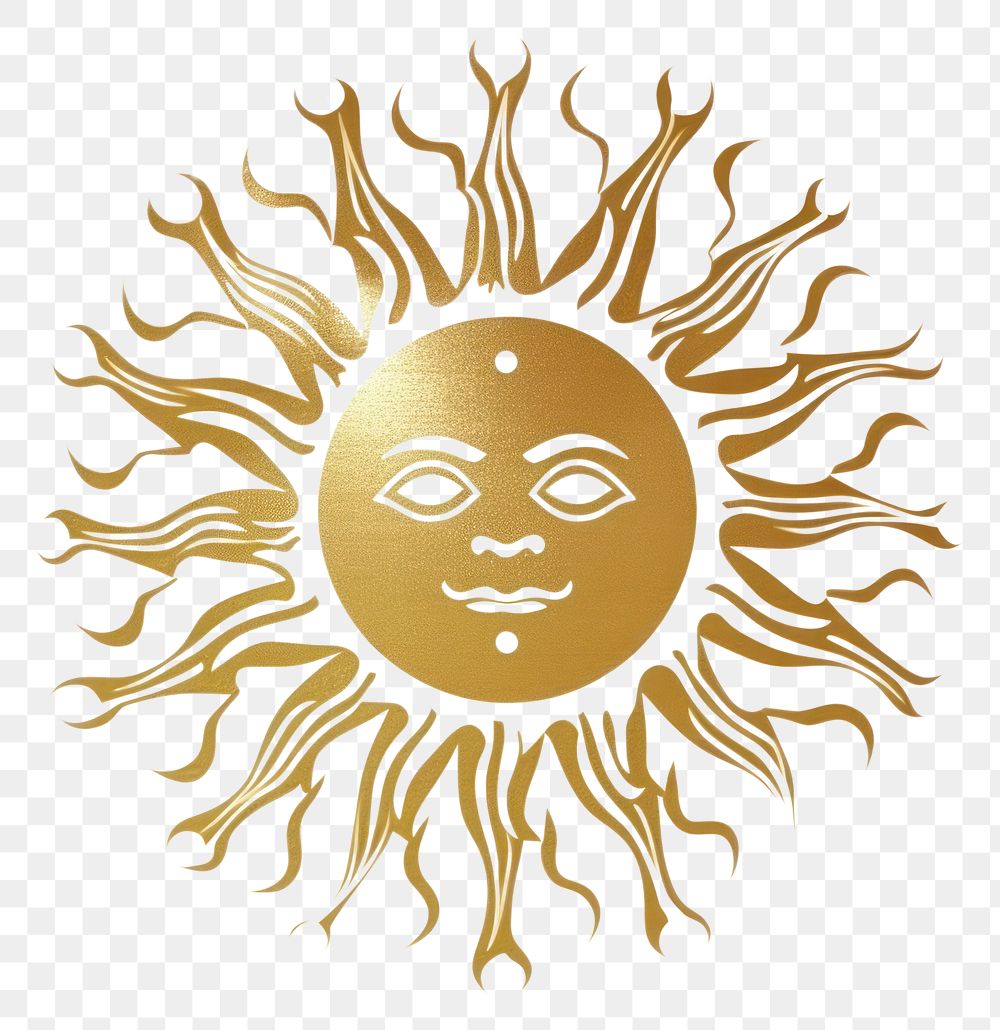 PNG  Sun logo creativity asterales. AI generated Image by rawpixel.