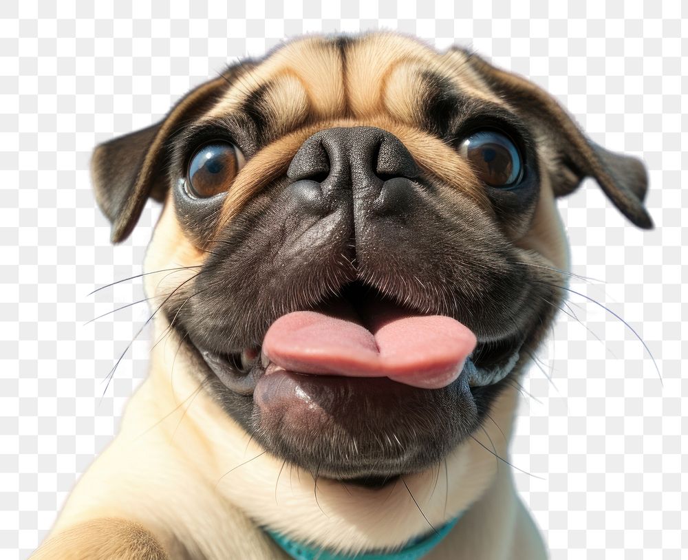 PNG  Pug dog animal mammal. AI generated Image by rawpixel.