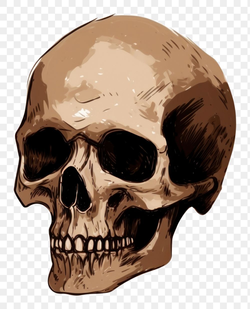 PNG Skull sketch white background anthropology. AI generated Image by rawpixel.
