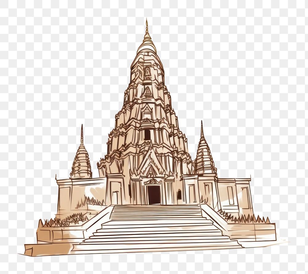 PNG Temple drawing sketch architecture. AI generated Image by rawpixel.
