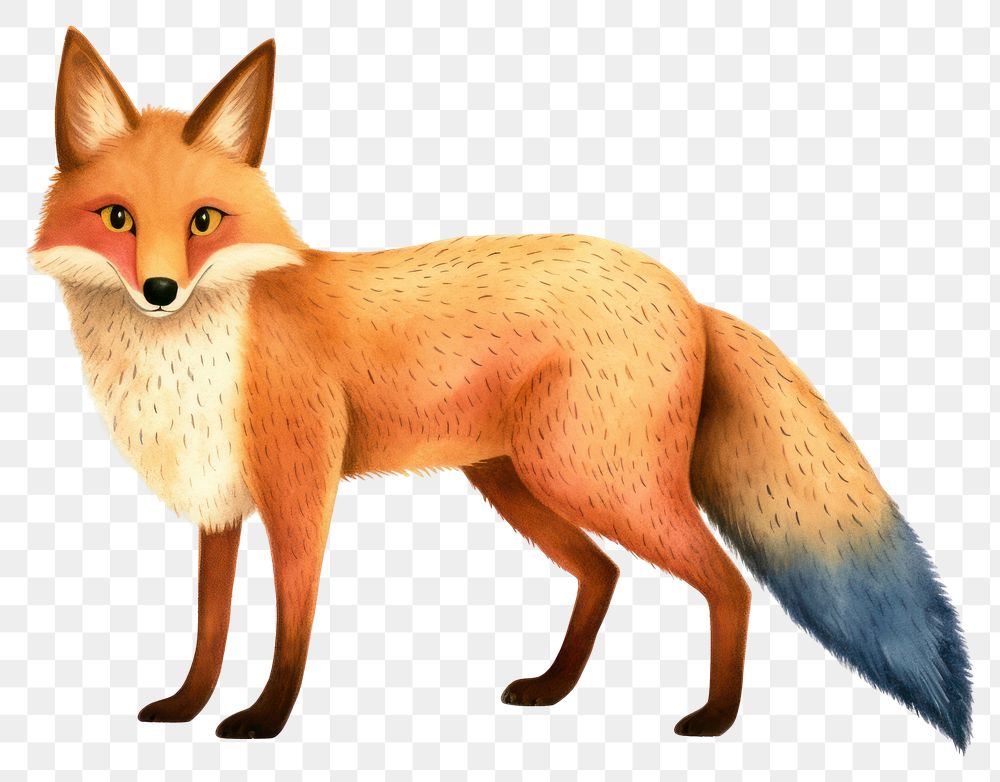 PNG Fox animal mammal white background. 