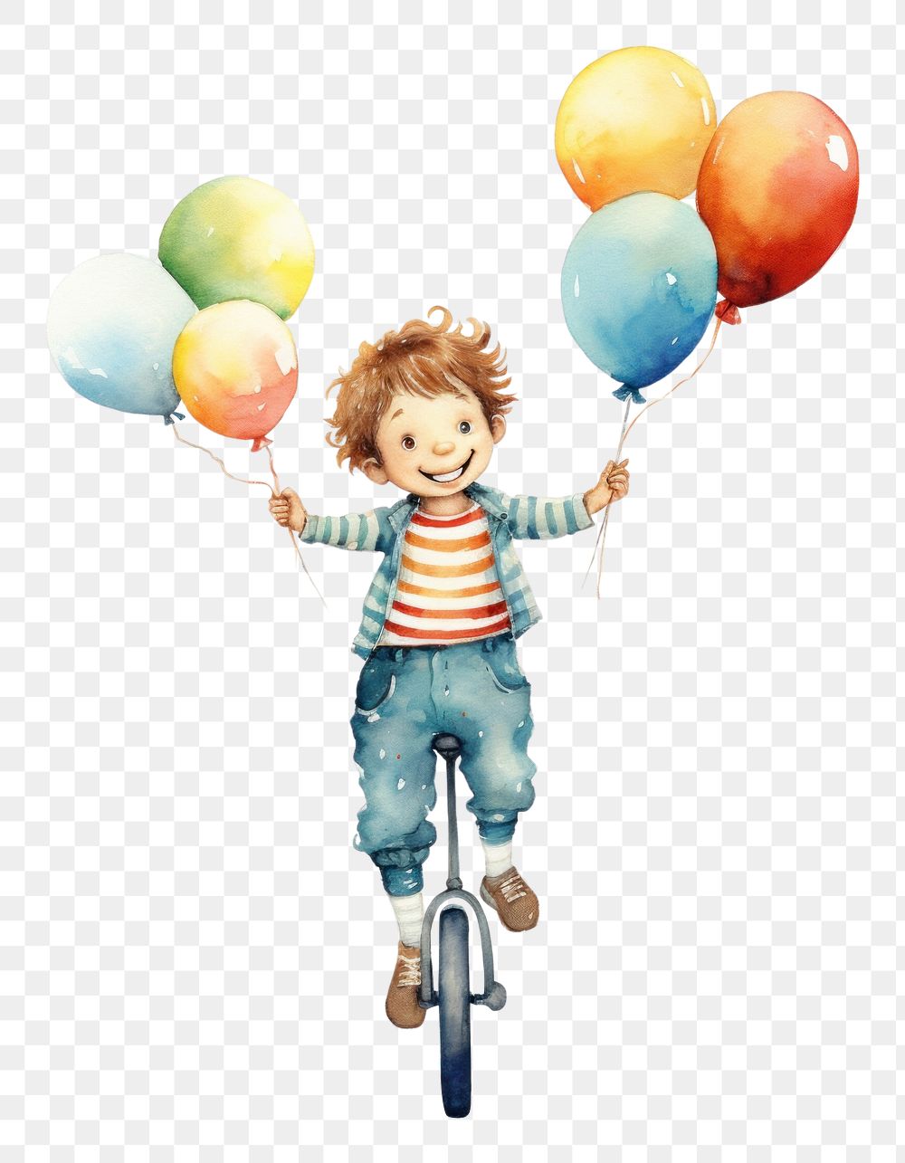 PNG  Unicycle Juggler unicycle portrait balloon. 