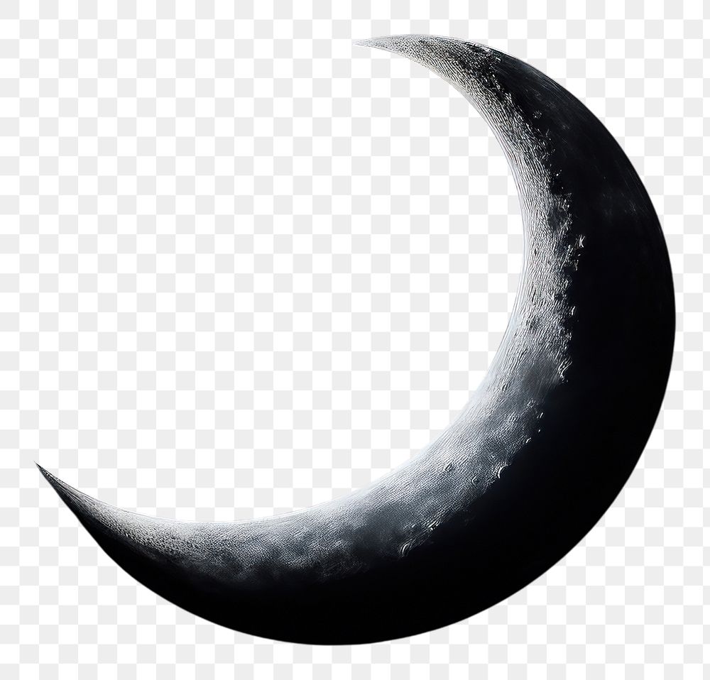 PNG Moon night astronomy crescent. 
