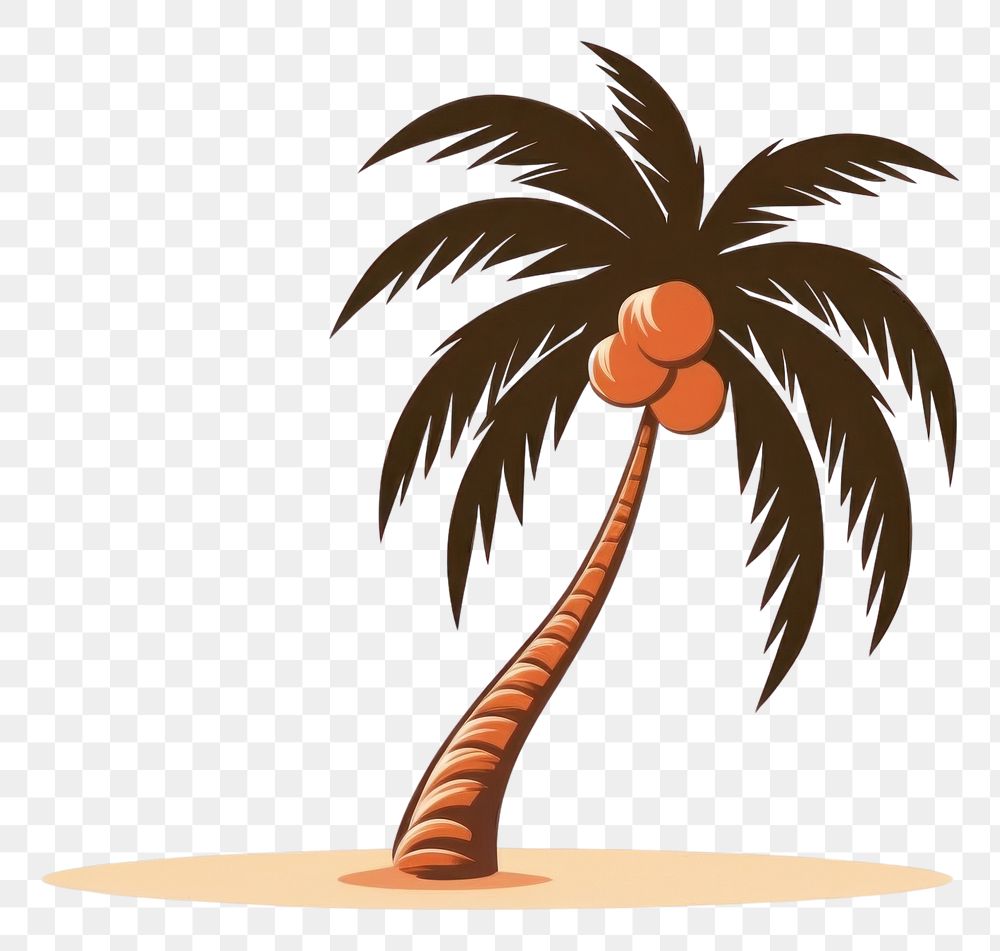 PNG Coconut tree plant white background arecaceae. AI generated Image by rawpixel.