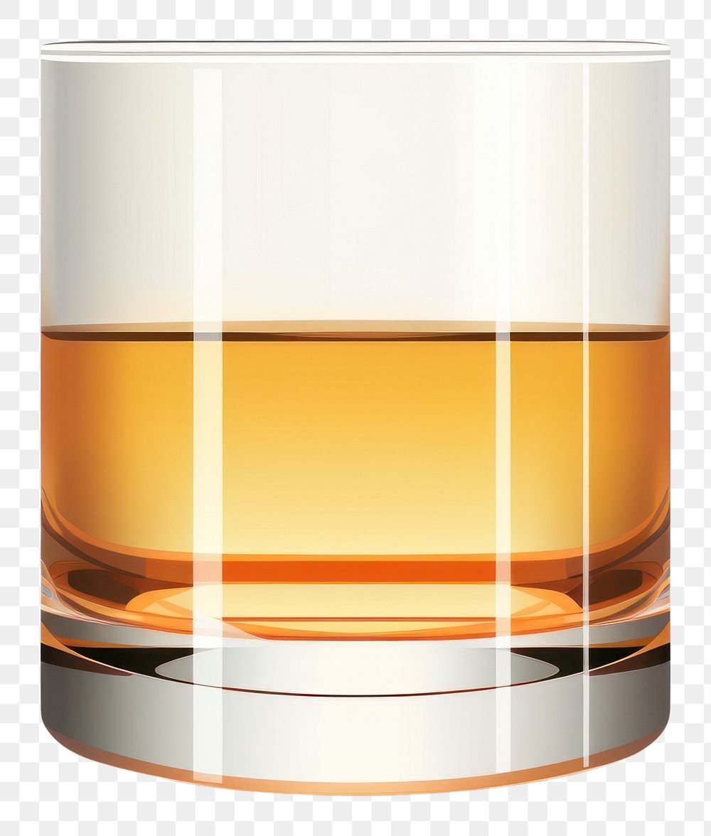 PNG Whisky glass drink white background refreshment. AI generated Image by rawpixel.
