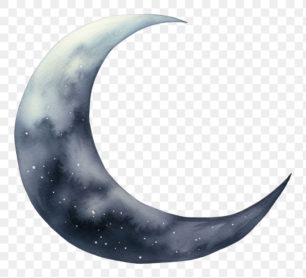 PNG Moon night astronomy crescent. AI generated Image by rawpixel.