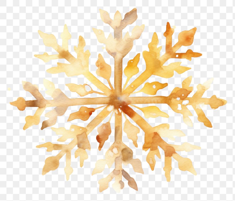 PNG Snowflake backgrounds gold leaf. AI generated Image by rawpixel.