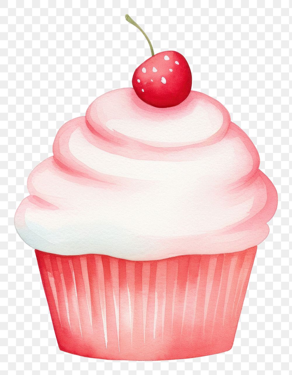 PNG Minimal cute cupcake dessert cream food. AI generated Image by rawpixel.