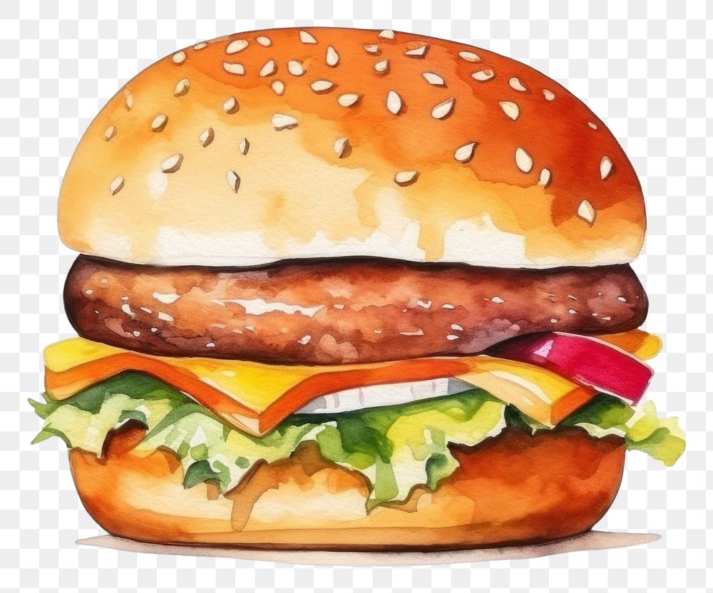 PNG Minimal cute burger food hamburger vegetable. AI generated Image by rawpixel.