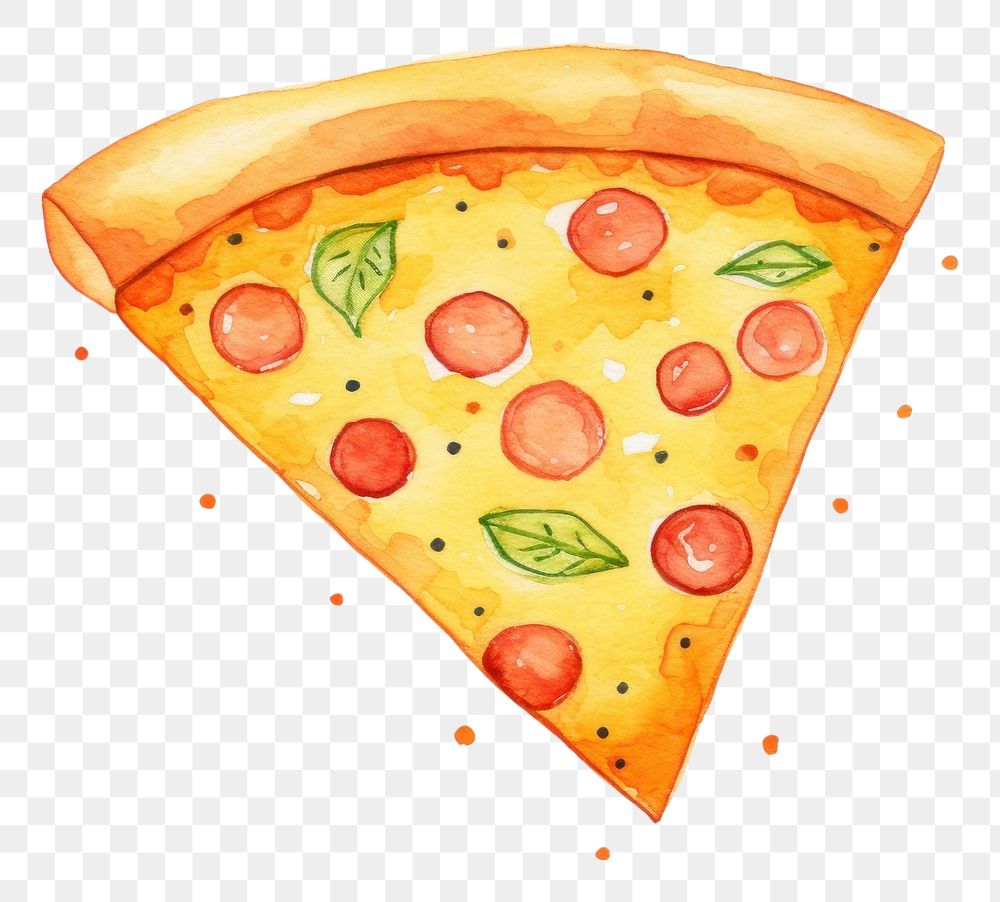 PNG Minimal cute pizza food pepperoni vegetable. AI generated Image by rawpixel.