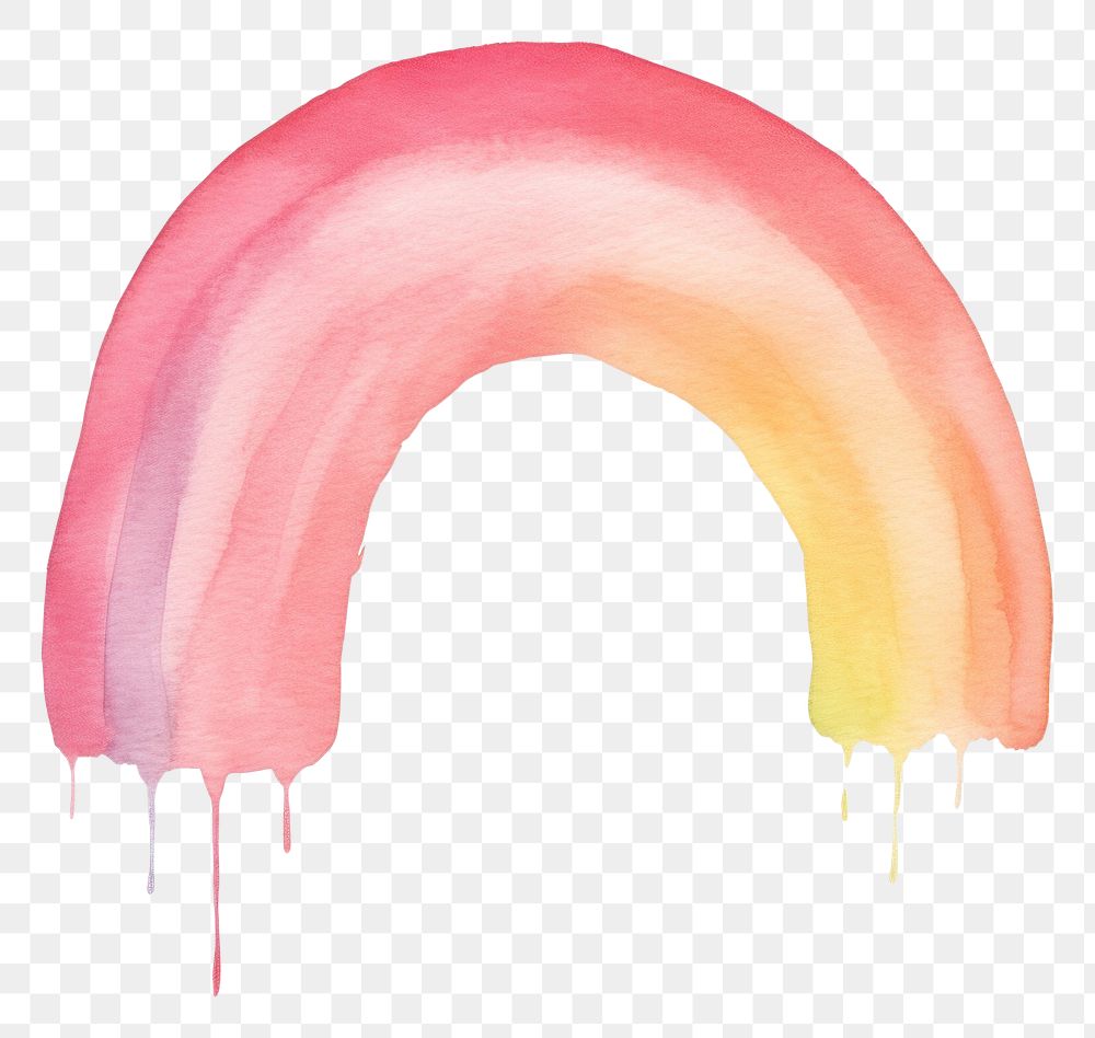 PNG Minimal rainbow pink creativity painting. AI generated Image by rawpixel.