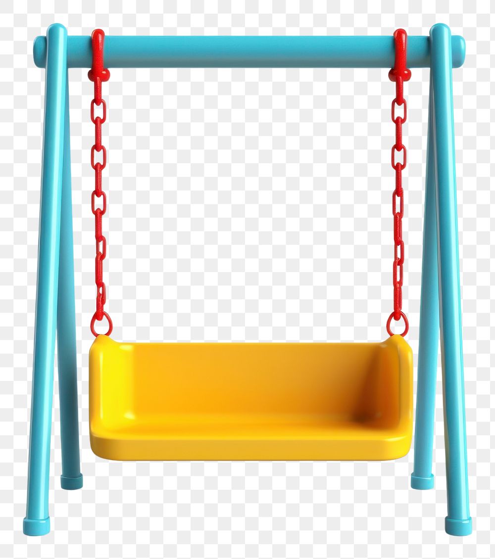 PNG A Kids swings playground white background lifeguard. AI generated Image by rawpixel.