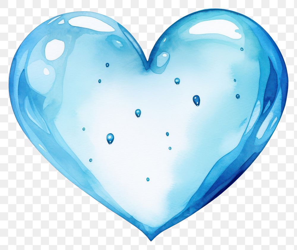 PNG A heart shape water drop white background turquoise clothing. AI generated Image by rawpixel.