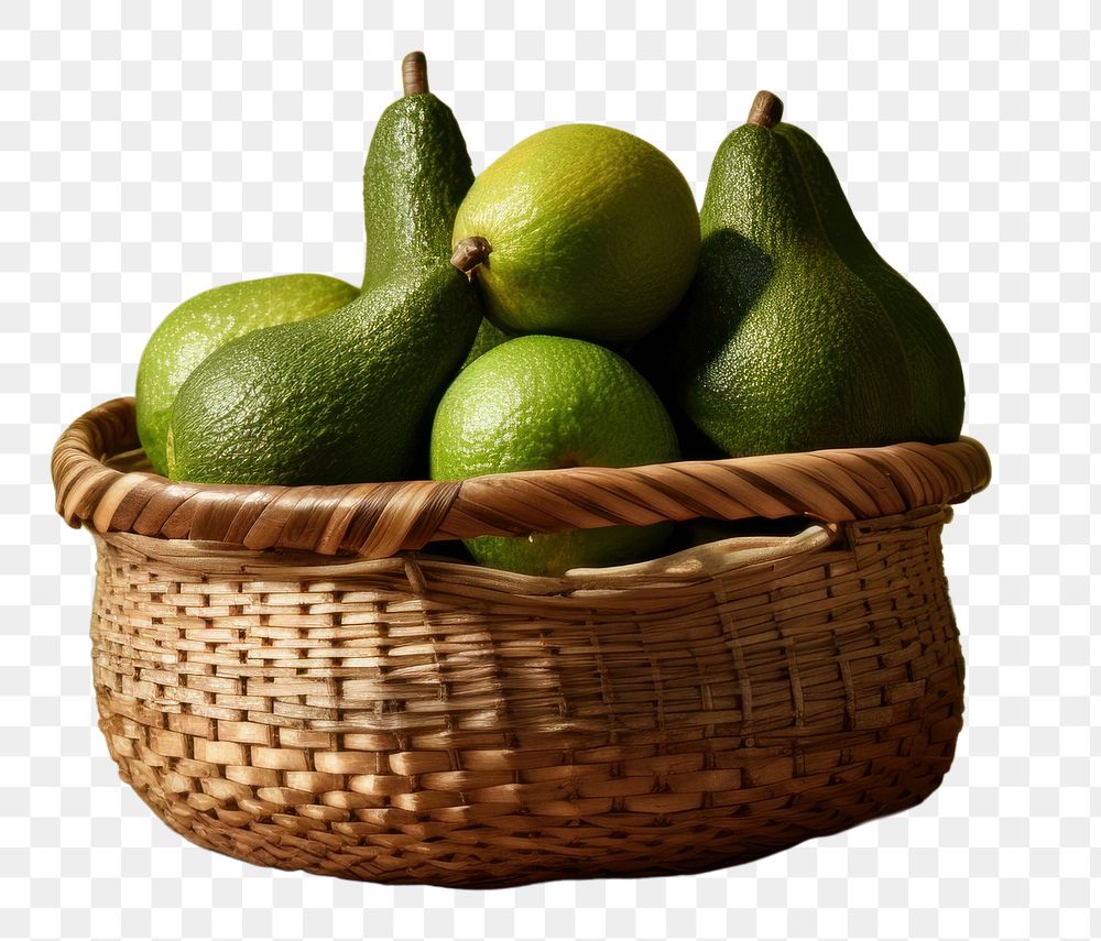 PNG  A brunch of avocado basket fruit plant. AI generated Image by rawpixel.