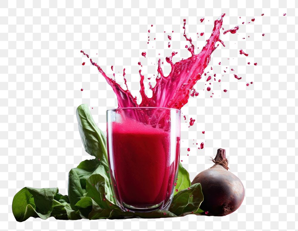 PNG  Beetroot juice vegetable smoothie plant. AI generated Image by rawpixel.