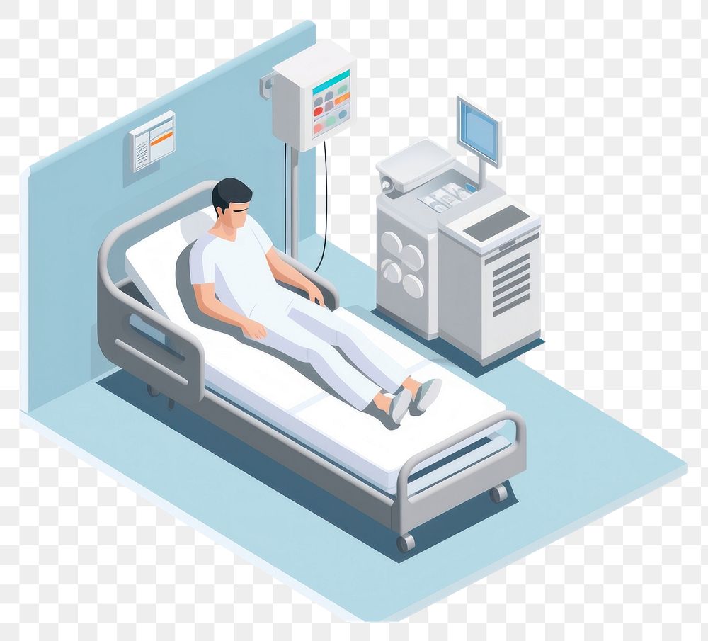 PNG  Doctor in hospital reading patient EMRs furniture adult architecture. AI generated Image by rawpixel.