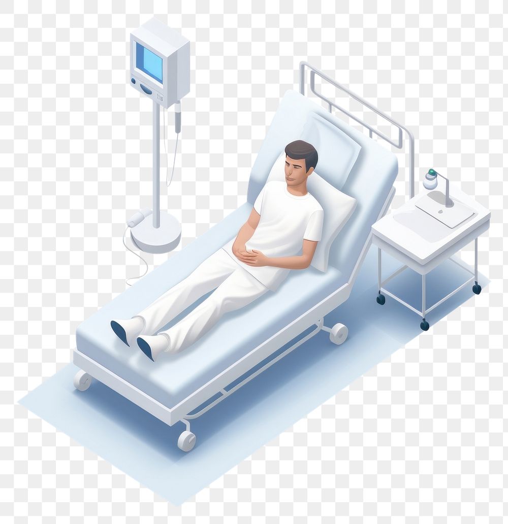 PNG  Doctor in hospital reading patient EMRs furniture clinic adult. AI generated Image by rawpixel.