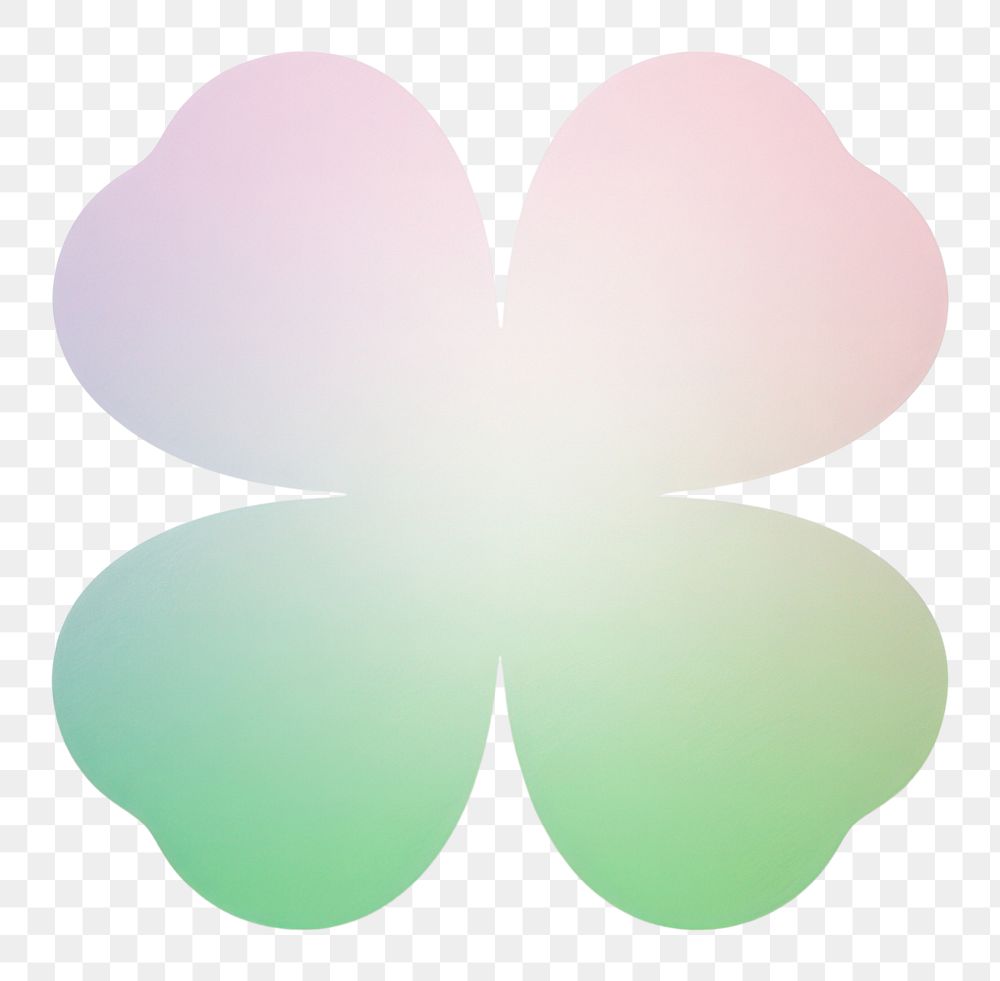 PNG Clover leaf icon flower petal white background. AI generated Image by rawpixel.