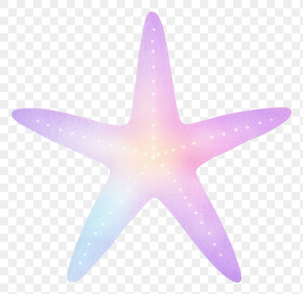 PNG Starfish icon white background invertebrate illuminated. AI generated Image by rawpixel.
