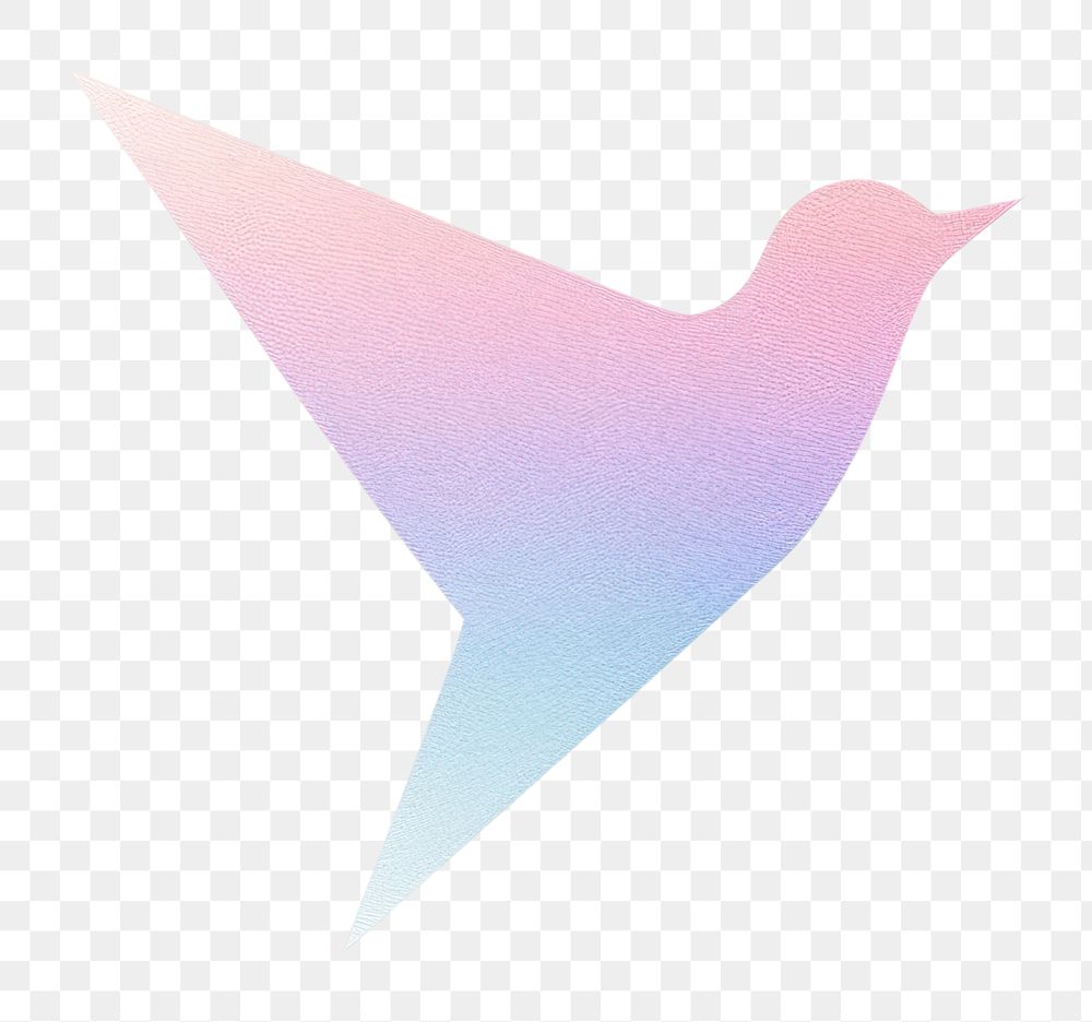 PNG Bird icon logo triangle purple. AI generated Image by rawpixel.