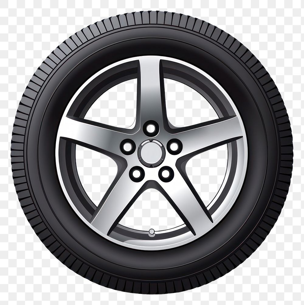 PNG A car tyre vehicle wheel spoke. AI generated Image by rawpixel.