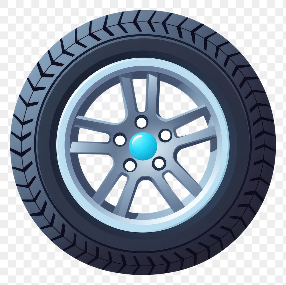 PNG A car tyre vehicle wheel spoke. AI generated Image by rawpixel.