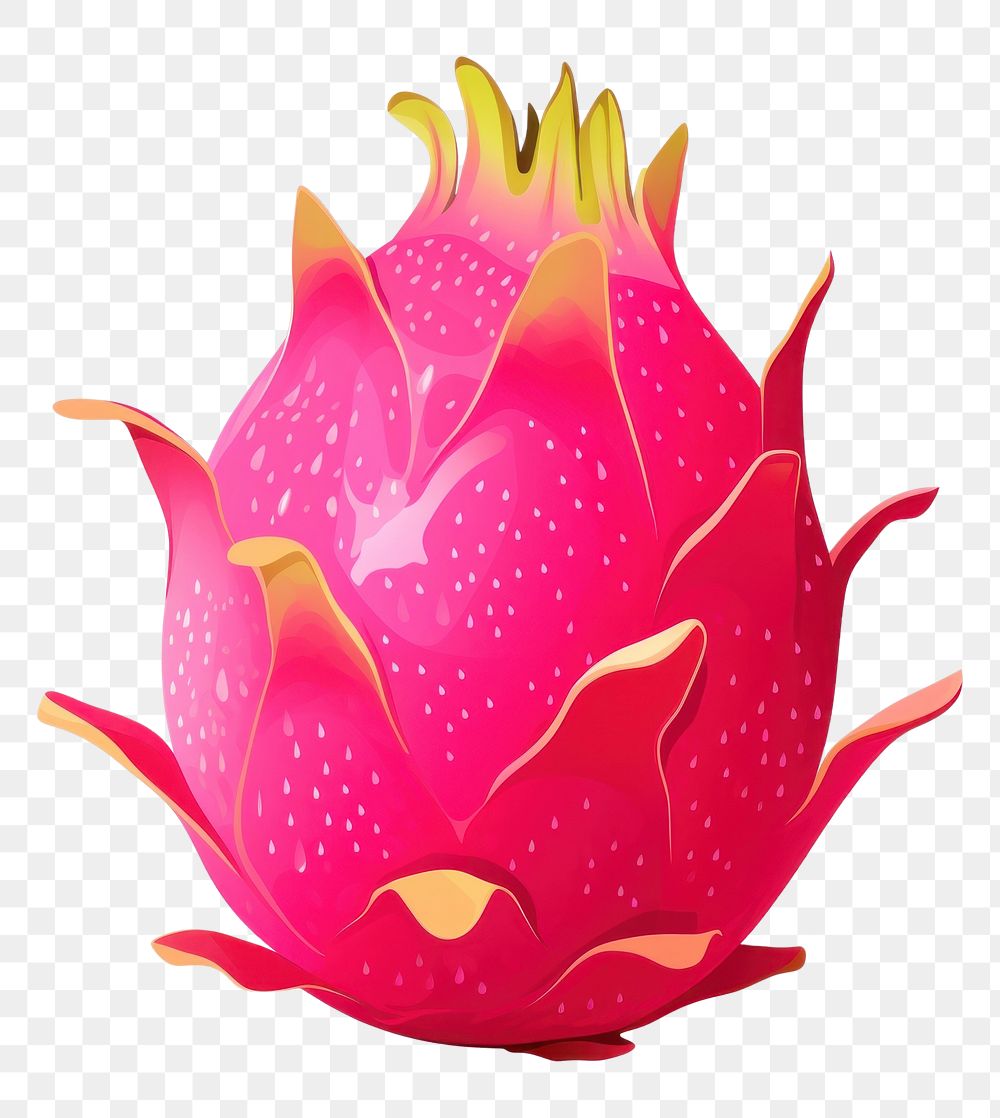 PNG  A dragon fruit plant freshness cartoon. AI generated Image by rawpixel.