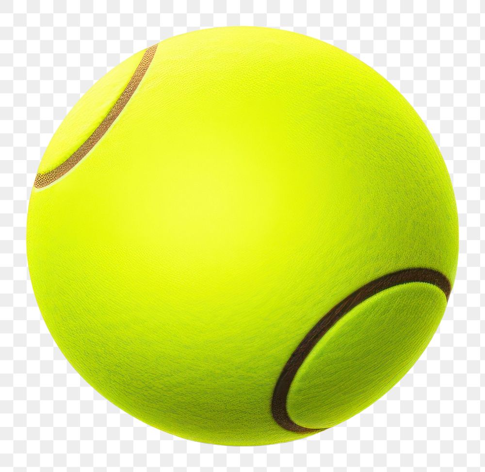 PNG  A Tennis ball tennis sphere sports. AI generated Image by rawpixel.