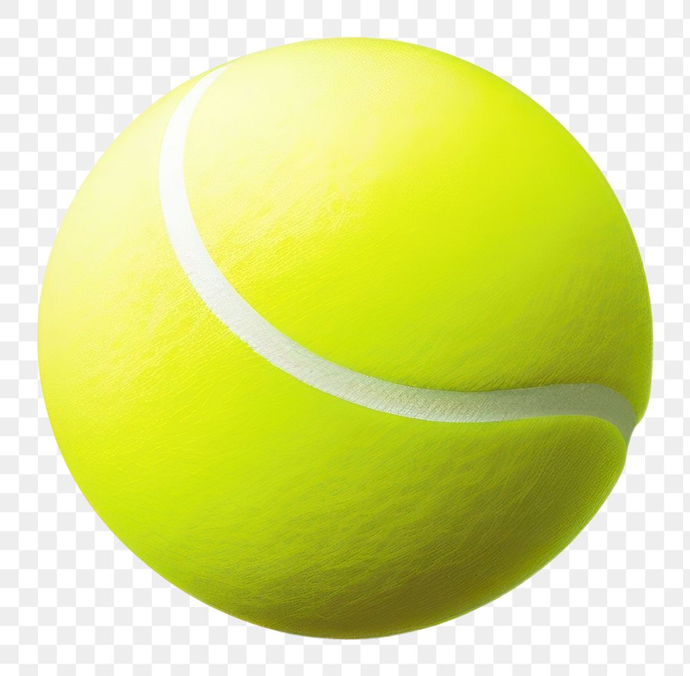 PNG  A Tennis ball tennis sports white background. AI generated Image by rawpixel.